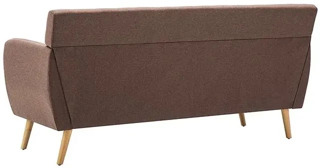 3-osobowa brązowa sofa pikowana - Elia