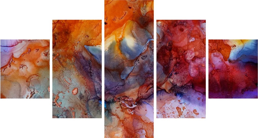 Obraz - Abstrakcyjna sztuka tuszu (125x70 cm)