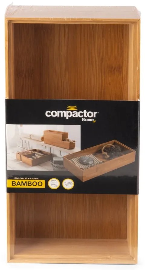 Pojemnik bambusowy Compactor, 22,5x15x6,35 cm