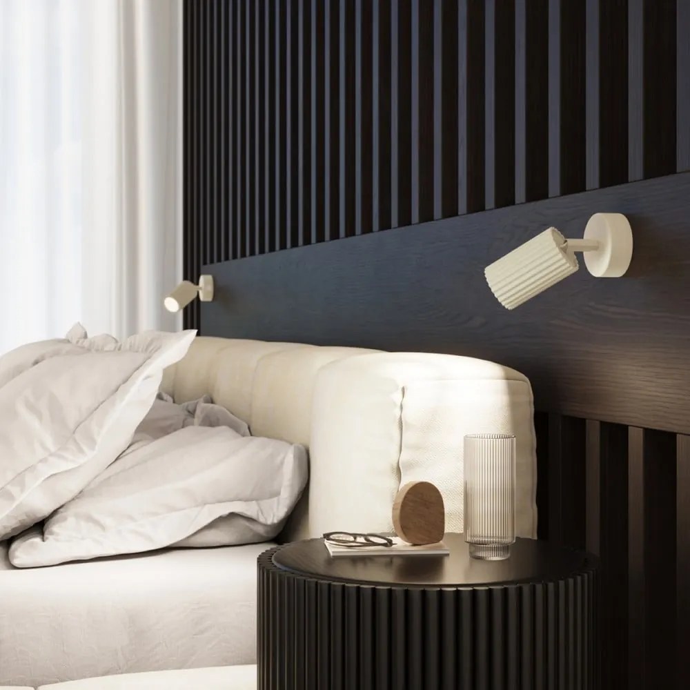 Kremowa lampa punktowa 8x16 cm Gleam – Sollux