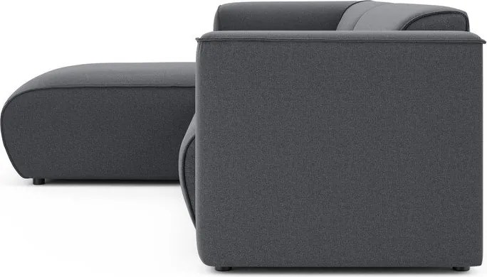 Ciemnoszary narożnik (lewostronny/z szezlongiem) Merid – Ropez