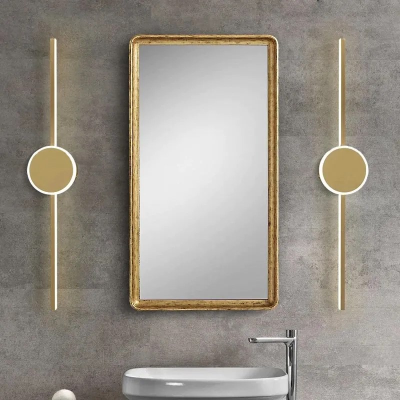 Kinkiet łazienkowy LED Round Gold 40cm APP842-1W