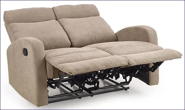 Podwójna beżowa sofa rozkładana Gliko W7-C67