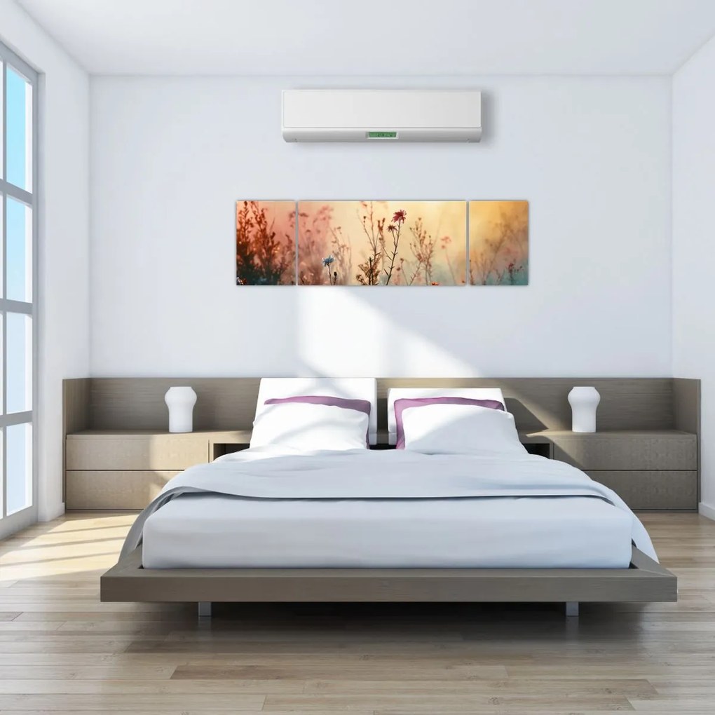 Obraz - Dzikie kwiaty (170x50 cm)