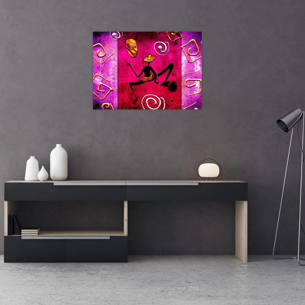 Obraz historycznego muralu (70x50 cm)