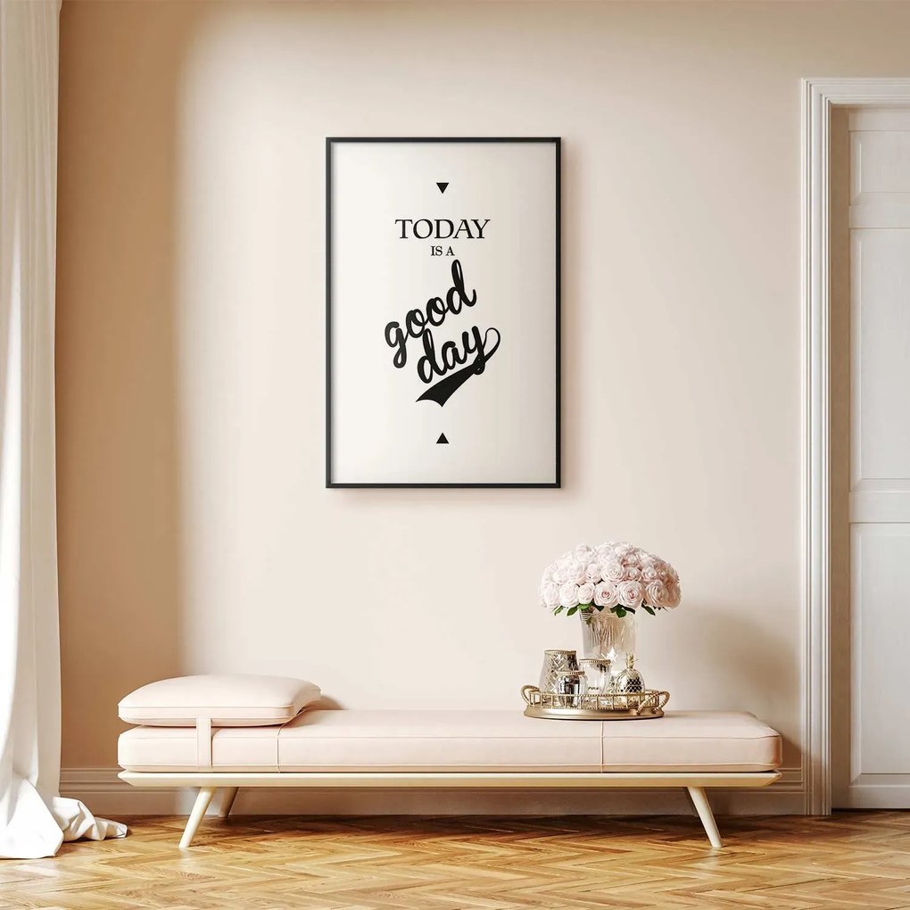 Plakat Today 40x60 cm z ramą czarną z marginesem ARTGEIST B