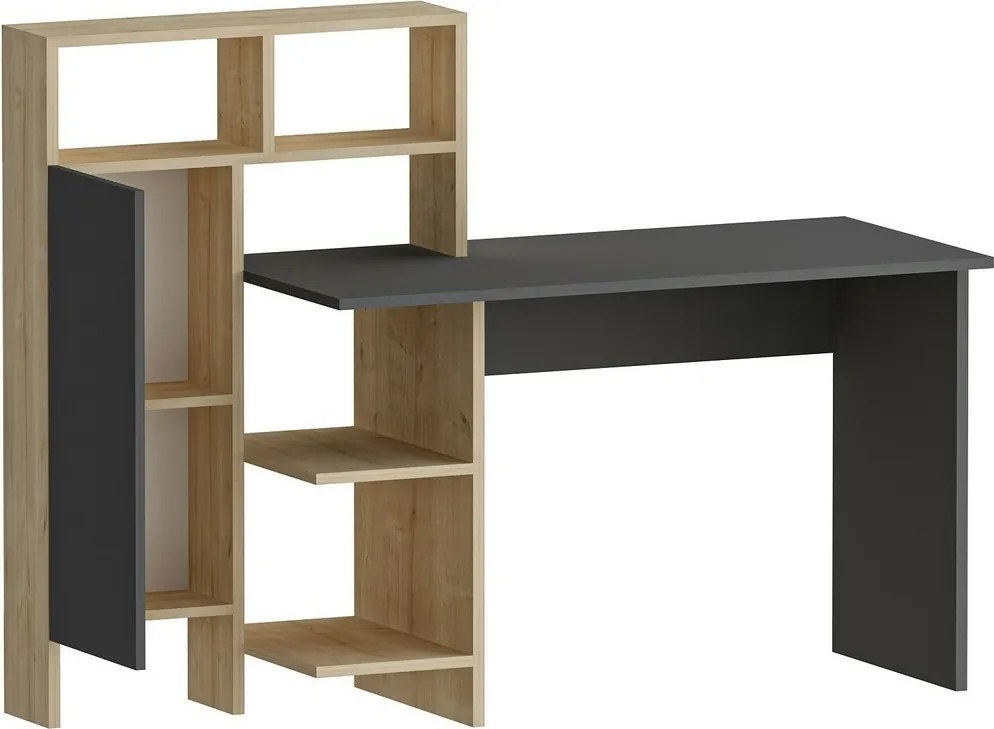 Biurko Bugra Anthracite and Oak