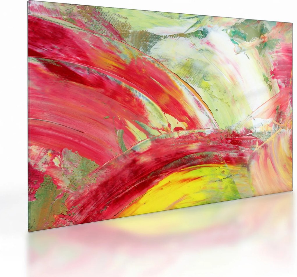 Obraz na szkle abstrakcji - malarstwo (70x50 cm)