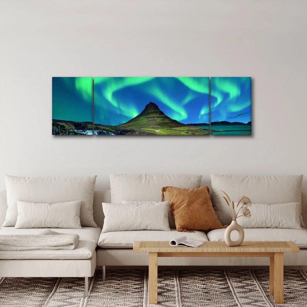 Obraz - Kirkjufell, Islandia (170x50 cm)