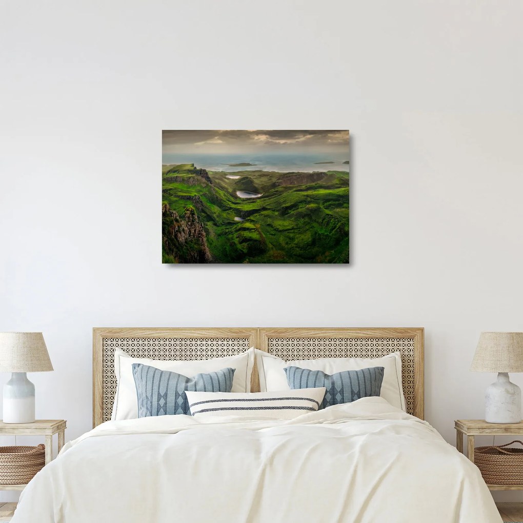 Obraz na szkle - Quiraing, Szkocja (70x50 cm)