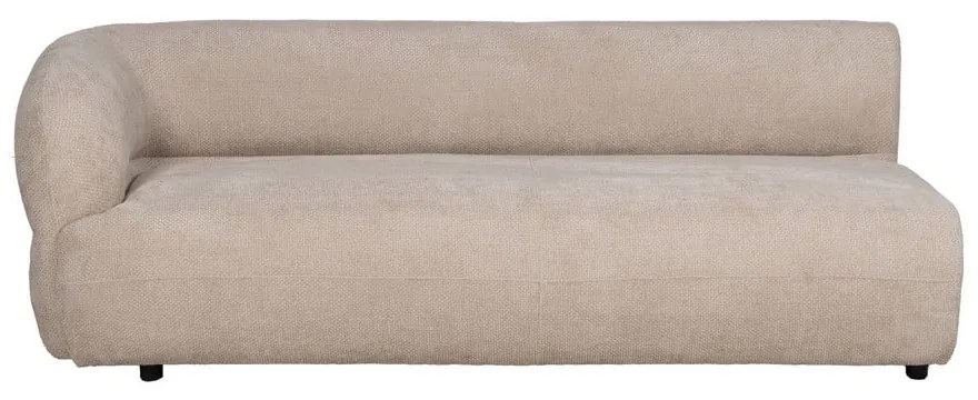 Beżowa sofa z tkaniny szenilowej lewostronna 199 cm Minimal – Ixia
