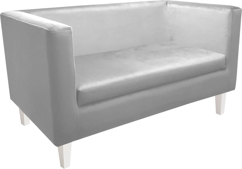 Sofa Monaco : Kolor nogi - Biała, Kolor tkaniny - VELVET - MG39, Typ tkaniny - Velvet, Wysokość nogi - 15 cm