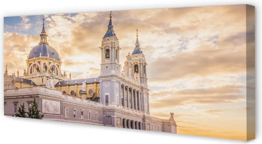Fotoobraz na płótnie Katedra w Blasku Zachodzącego Słońca