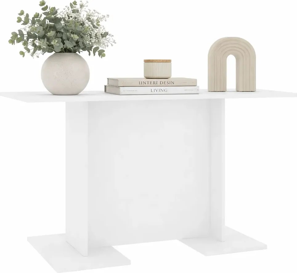 Minimalistyczny biały stół do jadalni S2-M78