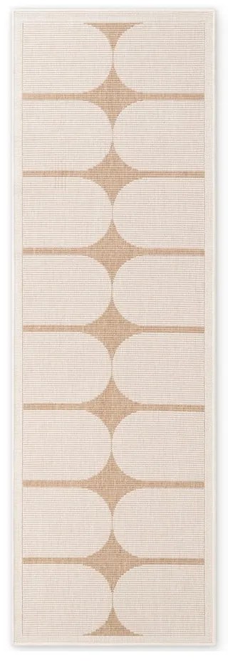Chodnik odpowiedni na zewnątrz w beżowo-śmietankowym kolorze 80x250 cm Duet Bowen – NORTHRUGS