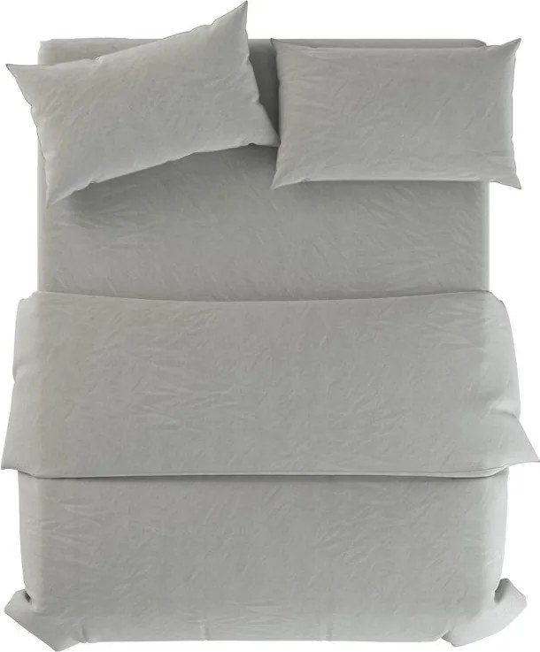 Szarozielona lniana pościel dwuosobowa 200x200 cm Stone – Native Natural