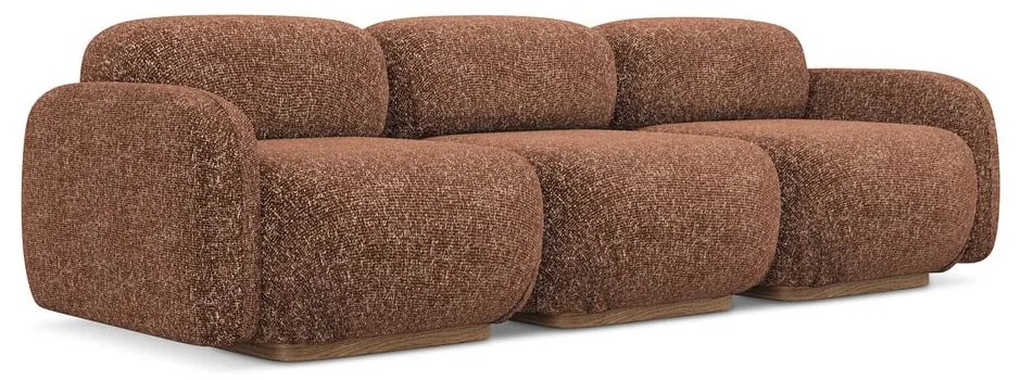 Pomarańczowa/brązowa sofa modułowa 270 cm Ailani – Makamii