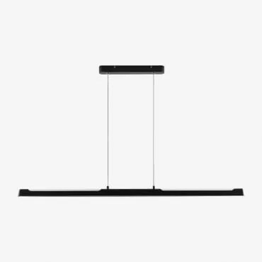 Lampa Sufitowa Wisząca Liniowa Led 120 Cm Z Aluminium Egoy Czarna - Sklum