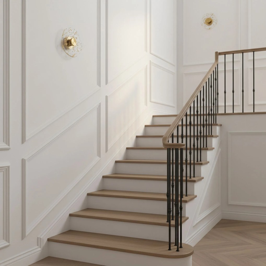 Kinkiet LED APP1794-W Złoty Szczotkowany