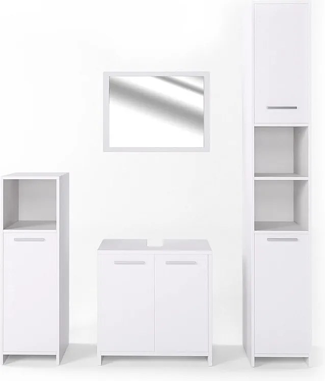 Zestaw mebli łazienkowych biały 58x33x60 kiko