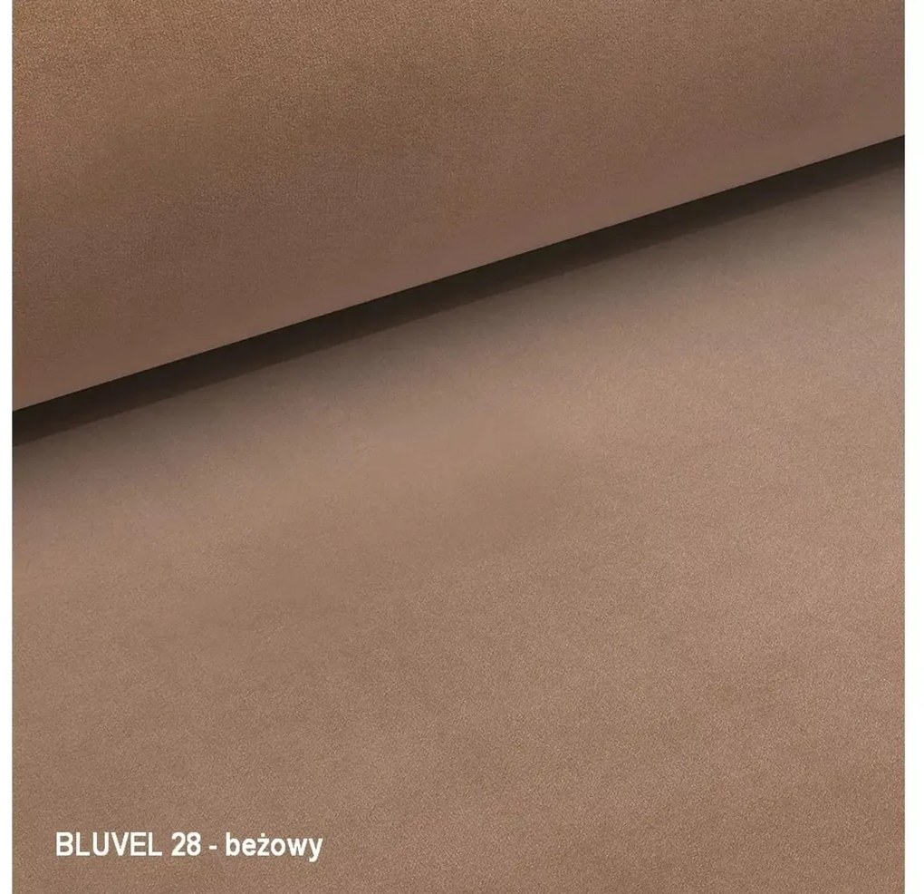 FOTEL CAMELLIA 1 VELVET BEŻOWY BLUVEL 28/ZŁOTY SIGNAL