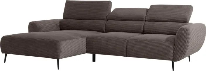 Narożnik ALISSON S/MINI Lewostronny z elektrycznym wysuwem w tkaninie POSO 04 WERSAL