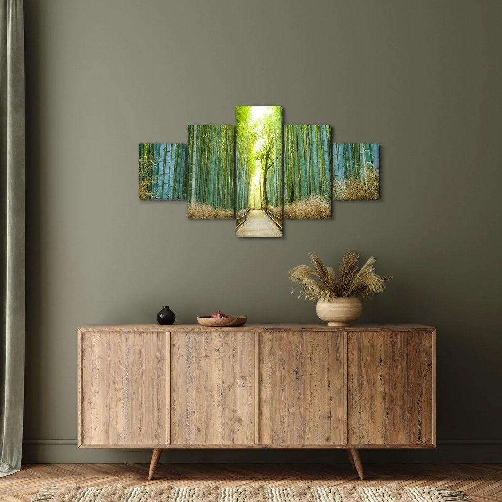 Obraz - Las bambusowy (125x70 cm)