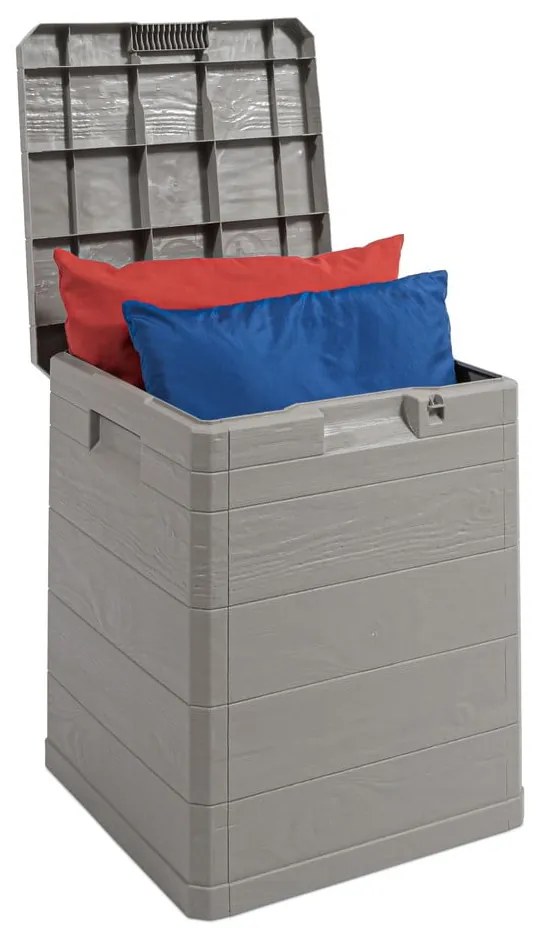 Jasnoszara skrzynia ogrodowa Woodys – Toomax