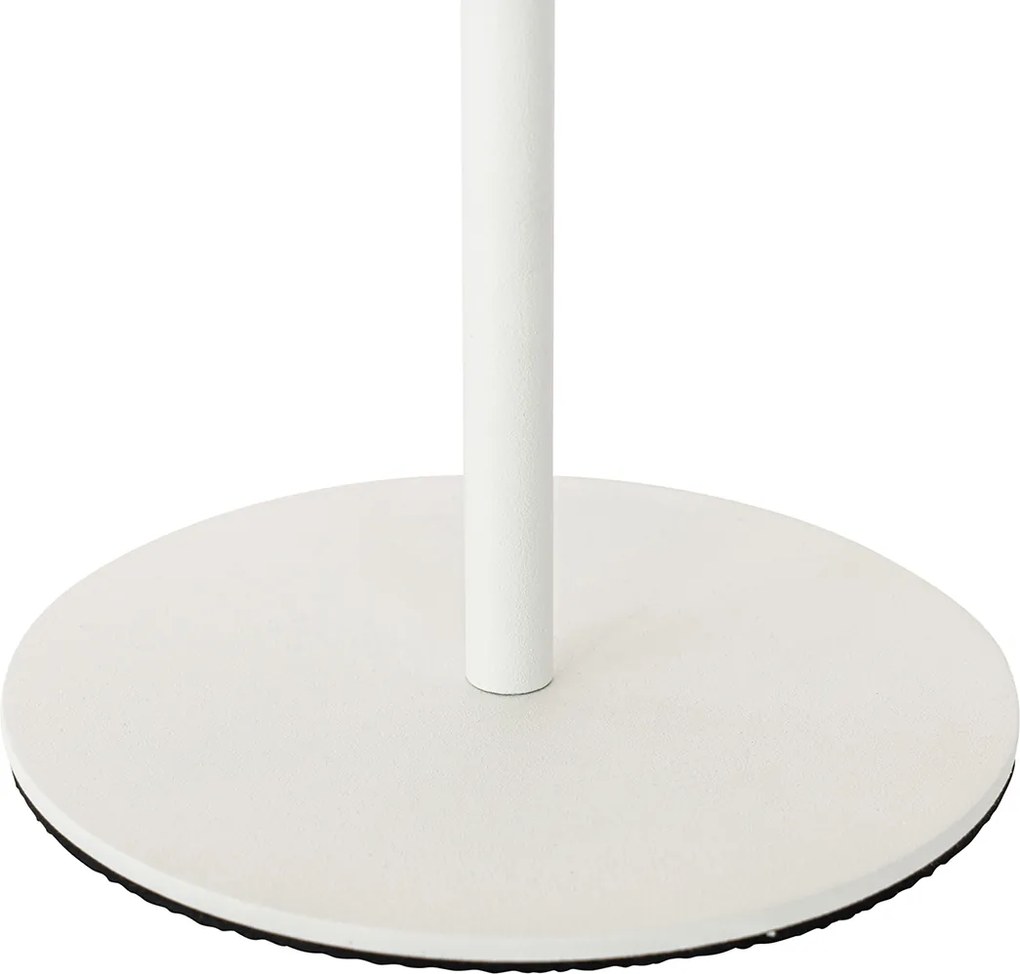 Lampa stołowa biała w komplecie z diodą LED, ściemniaczem, RGB i akumulatorem IP54 - Murdock