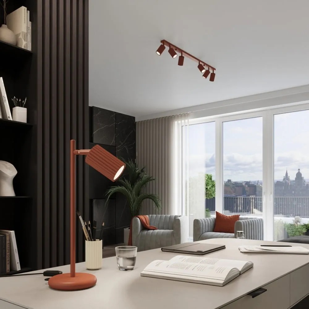 Ceglasta lampa punktowa 6,5x117 cm Gleam – Sollux