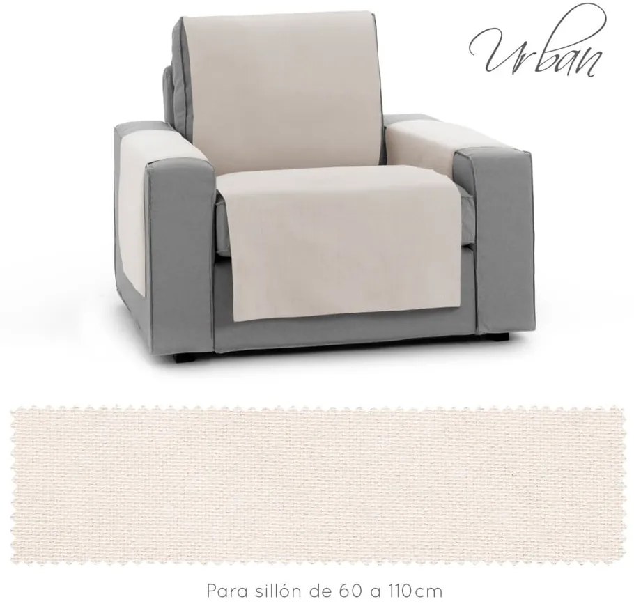 Kremowy pokrowiec na fotel 55 cm Urban – Casa Selección
