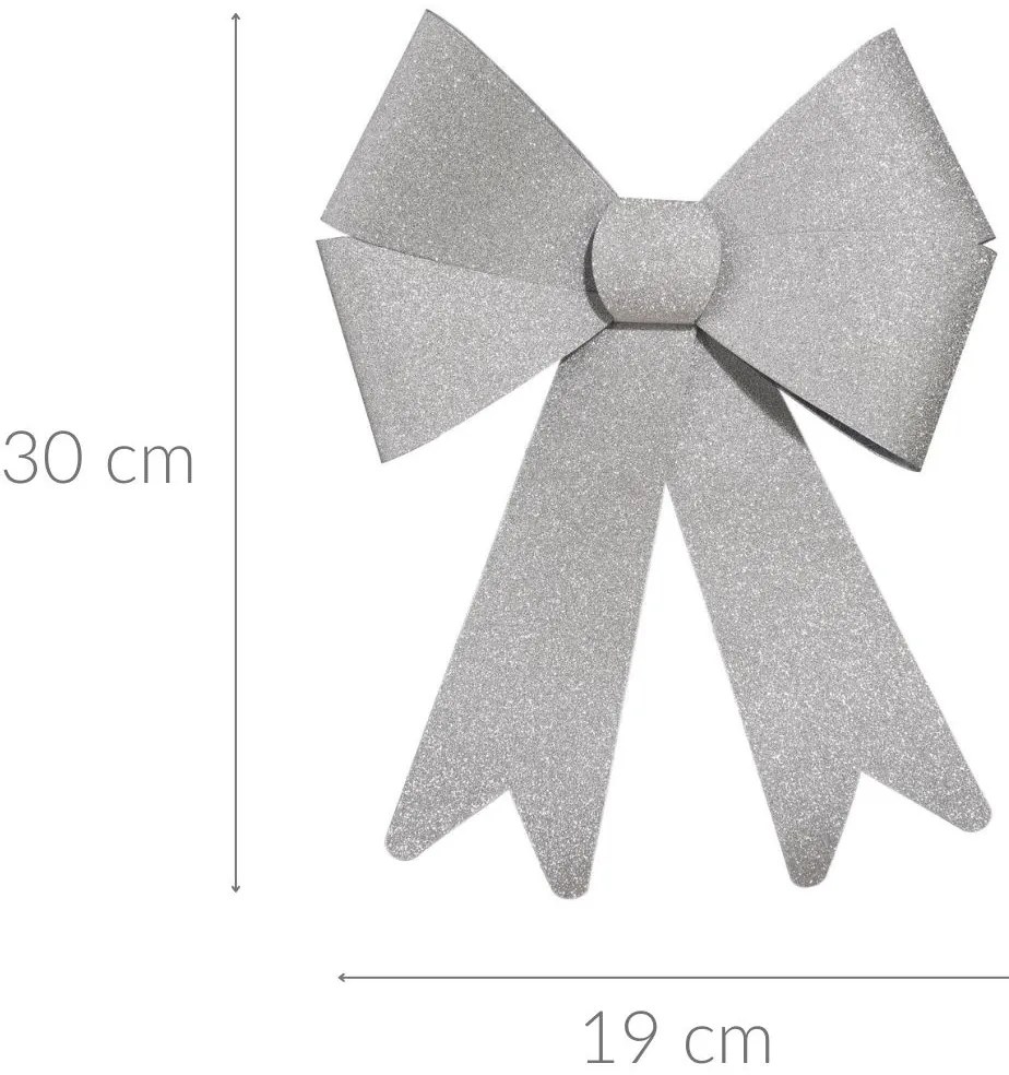 Brokatowa kokarda ozdobna, 30 x 19cm