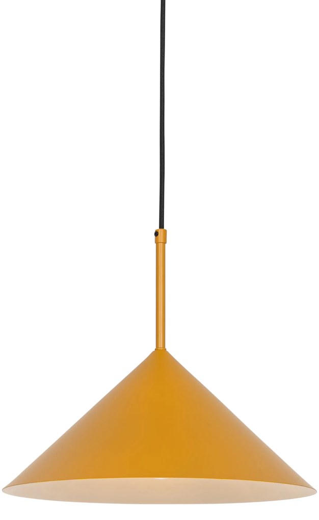 Designerska lampa wisząca żółta - Triangolo