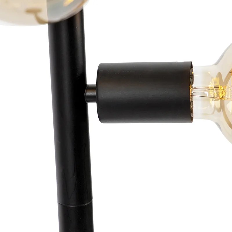 Skandynawska lampa podłogowa czarna 5-świateł - Facil Tube Nowoczesny Oswietlenie wewnetrzne