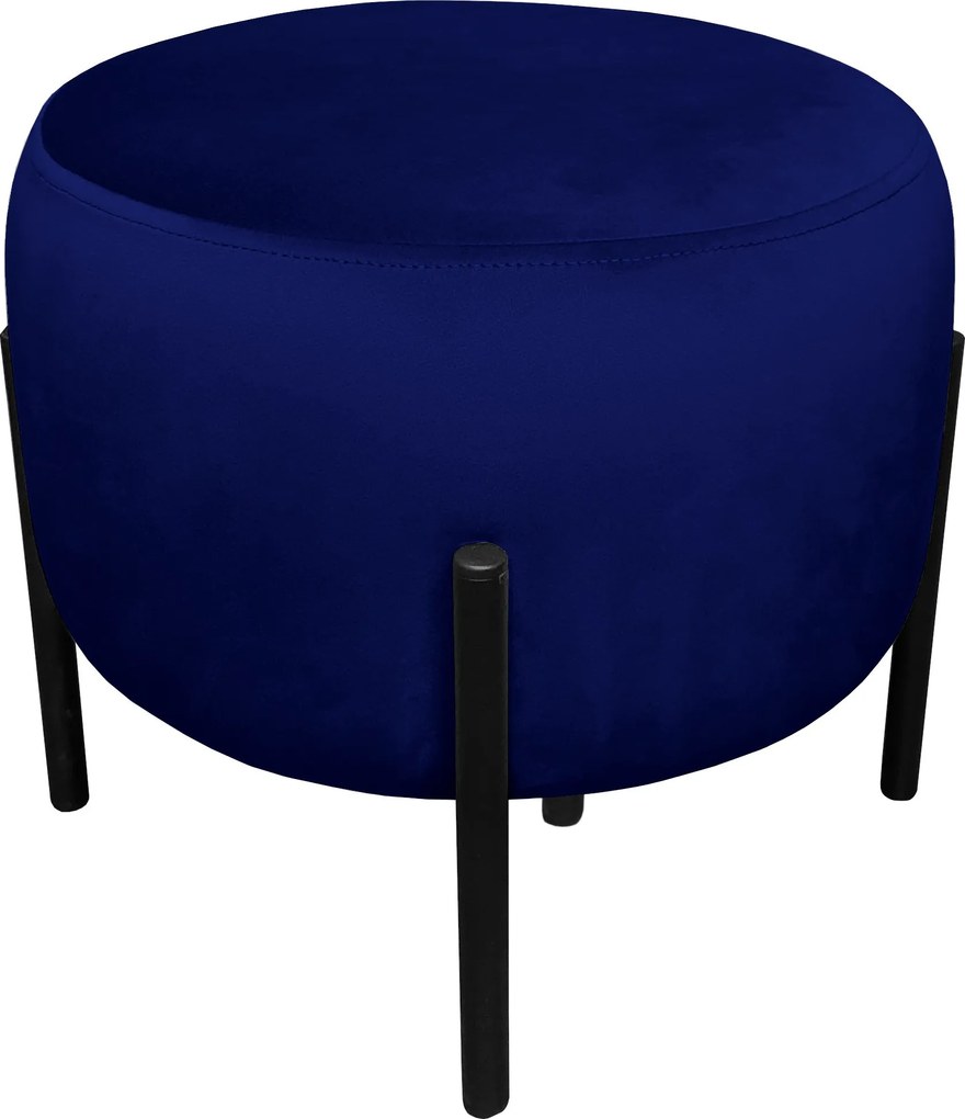 Pufa OLA loft ławka podnóżek metal : Kolor Stelaża - Czarny , Kolor tkaniny - VELVET - MG16, Typ tkaniny - Velvet