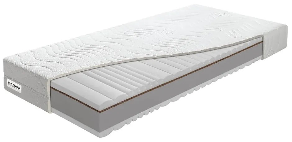 Średnio twardy/ekstra twardy dwustronny materac piankowy 80x200 cm BonVitality HR – BENAB