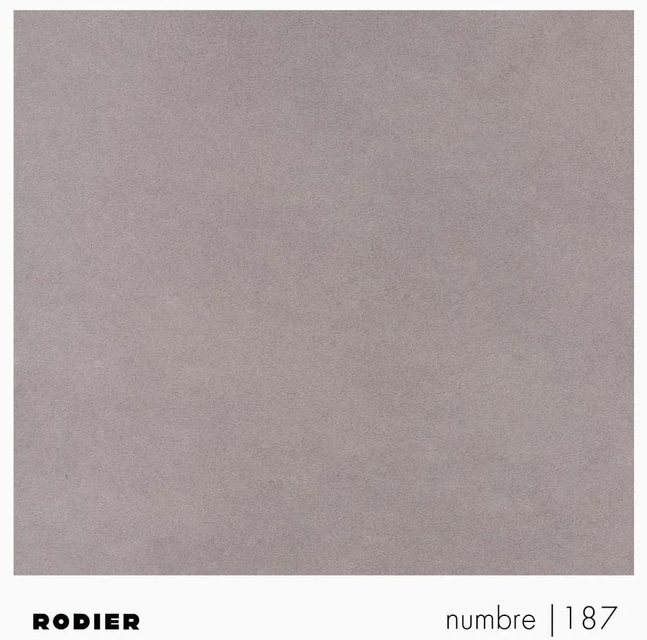 Szary aksamitny podnóżek Villet – Rodier