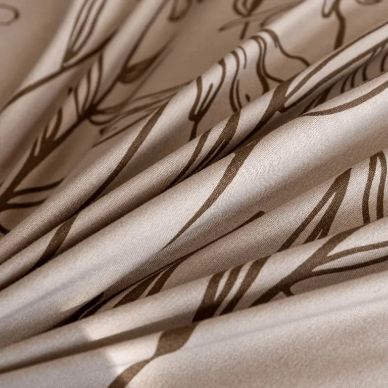 PrzytulneMieszkanie.pl PrzytulneMieszkanie.pl Pościel z mikroflanelu MINARO beżowa Rozmiar pościeli: 70 x 90 cm | 140 x 200 cm