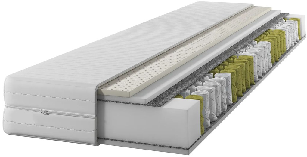 Materac kieszeniowo-lateksowy 180x200 B7-B85