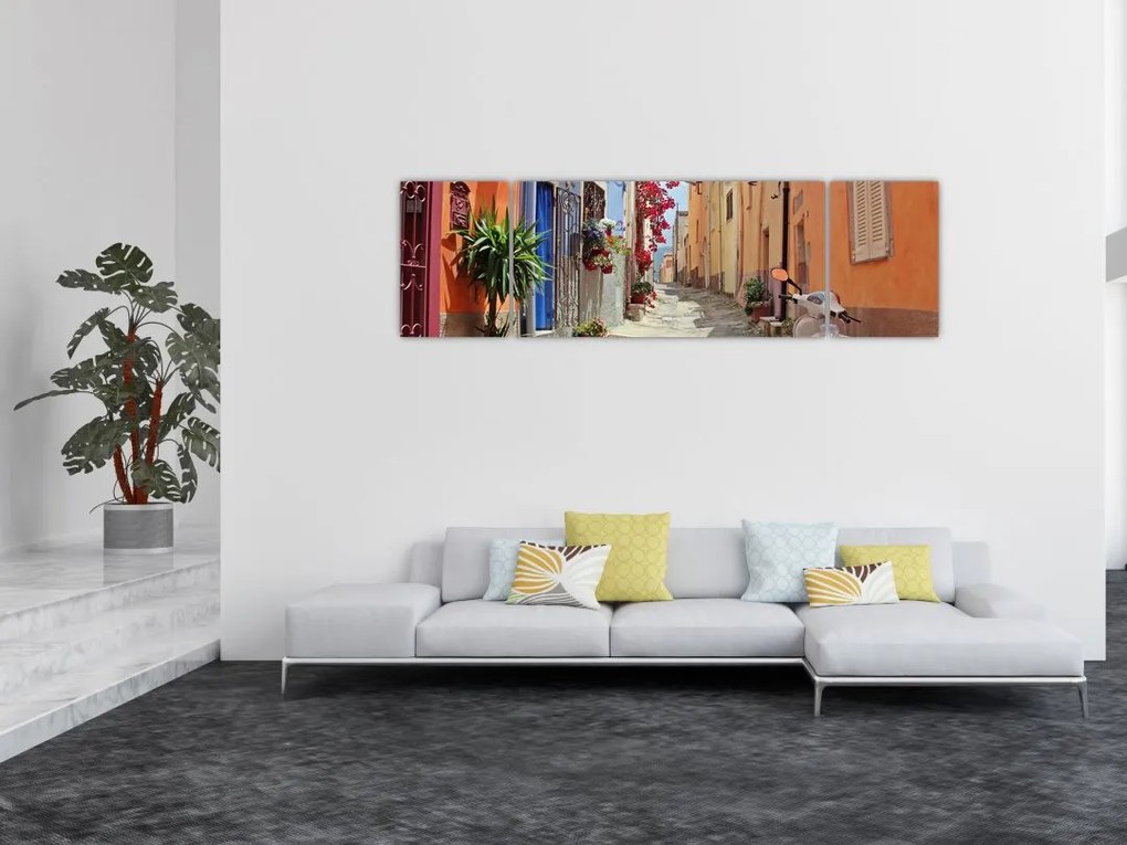 Obraz ulicy Sardynii (170x50 cm)