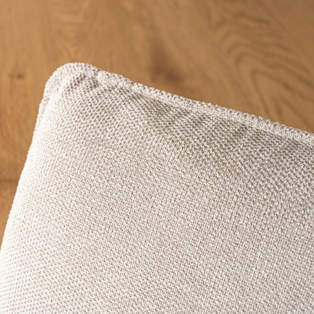 Krzesło Tapicerowane Obrotowe DIAS Beżowe Nowoczesne