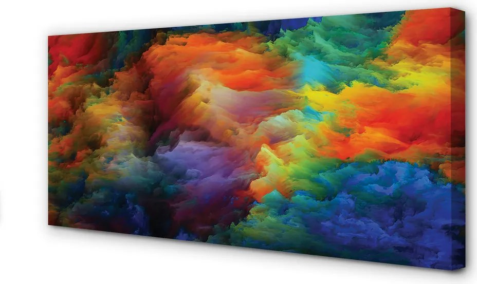 Obraz canvas na ścianę Trójwymiarowe Kolorowe Fraktale