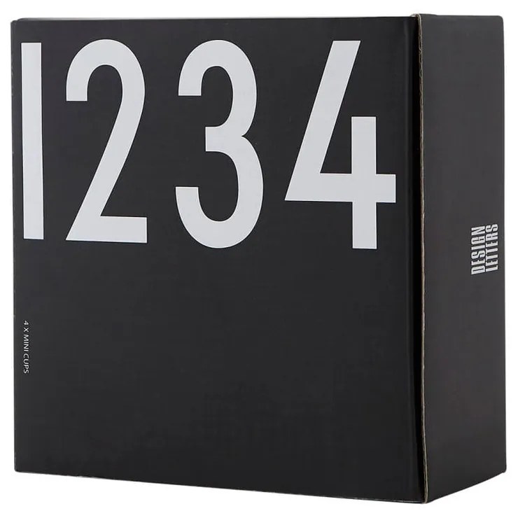Porcelanowe świeczniki zestaw 4 szt. Mini – Design Letters
