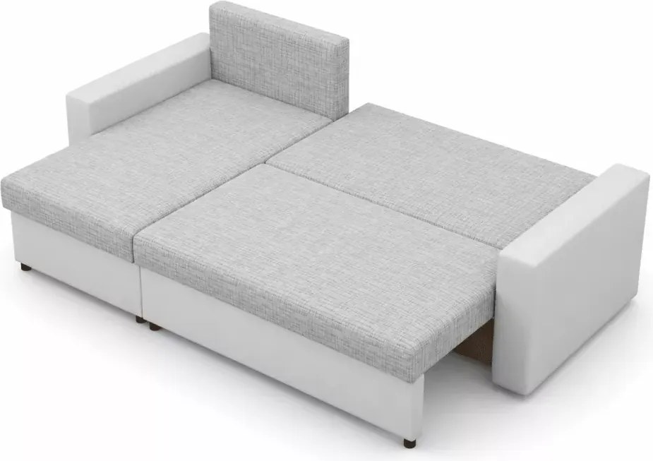 Narożnik Landi z funkcją spania i pojemnikami na pościel – nowoczesny design