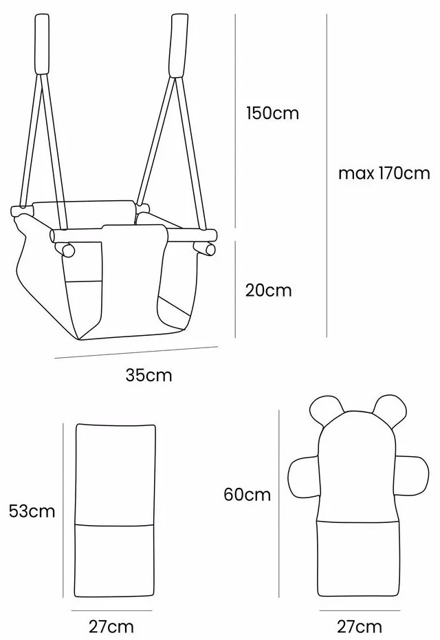 Huśtawka dziecięca – Meowbaby