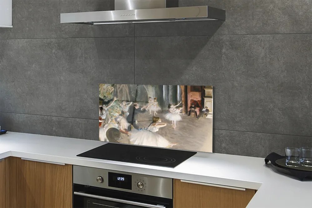 Panel nad Blat Kuchenny Próba Baletowa na Scenie - Degas