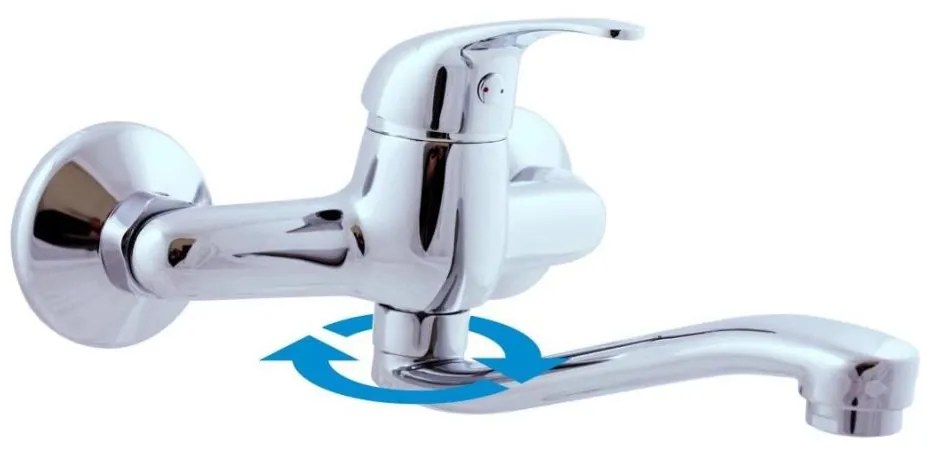 RAV Slezák SA001.5/26 - Bateria zlewozmywakowa/umywalkowa SAZAVA chrom błyszczący