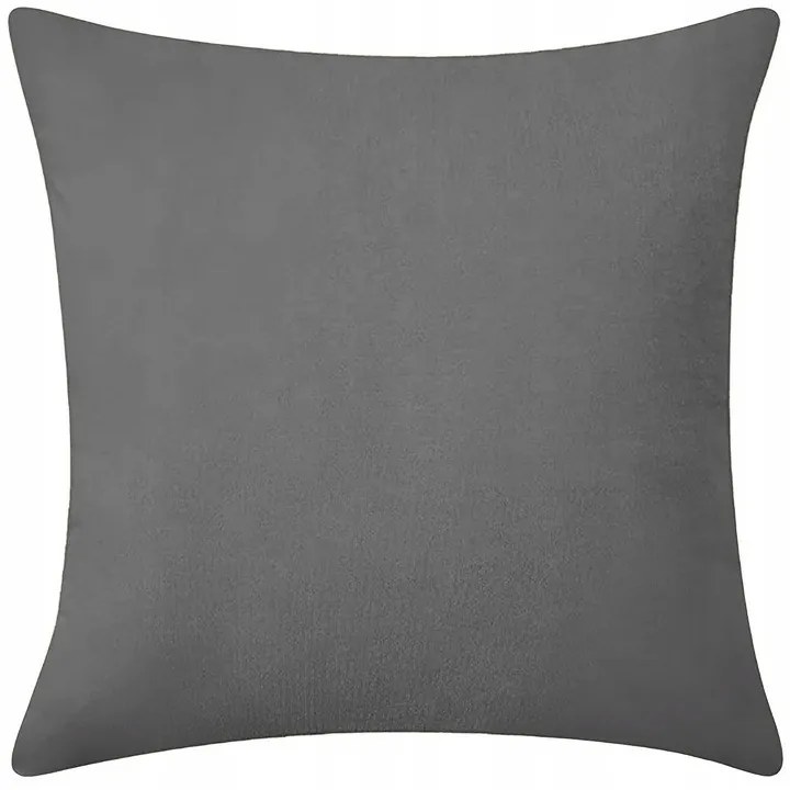 Poszewka dekoracyjna na poduszkę 40x40 miękka velvet szara
