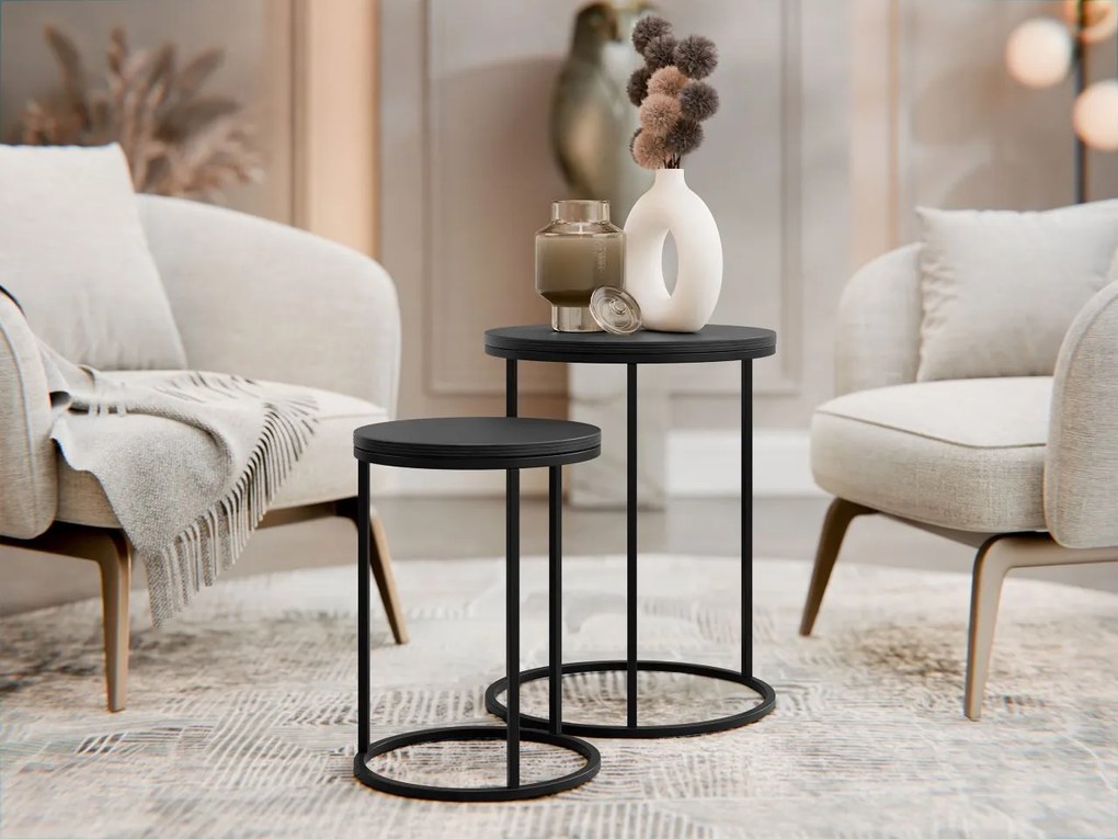 Zestaw 2 stolików kawowych Zunir