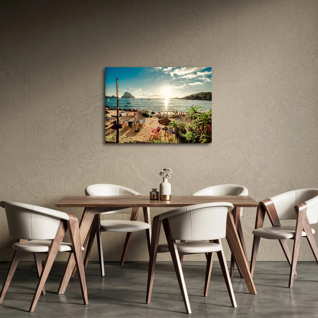 Obraz - Plaża z ludźmi (70x50 cm)